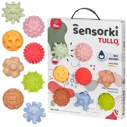 Βρεφικό Παιχνίδι Sensory balls without holes Tullo pastel, 8 pcs