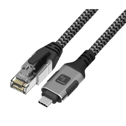Καλώδιο Techly ICOC U3C-RJ45-030 networking Silver, Black 3 m Cat6 F/UTP (FTP)