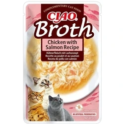 Λιχουδιές/Σνακ Γάτας Inaba Ciao Broth Chicken & Salmon 40g