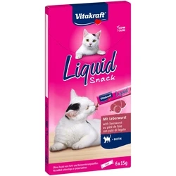 Λιχουδιές/Σνακ Γάτας Vitakraft Liquid Snack Liver with biotin - a treat for cats - 6x15g