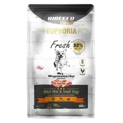 Ξηρά Τροφή Σκύλων EUPHORIA Fresh Adult Pork with goose XS/S 500g