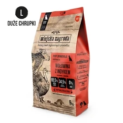 Ξηρά Τροφή Σκύλων Rural Farm Beef with turkey L 9kg