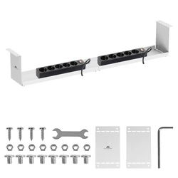 Οργανωτικό Καλωδίων Maclean compact under-desk, max load 5kg, White, MC-107 W