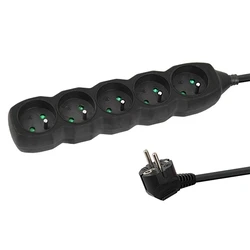 Πολύπριζο Esperanza ELK208K Power strip 5GN/3M Black
