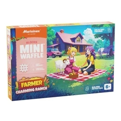 Τουβλάκια Marioinex Mini Waffle Farmer Building Blocks Charming ranch, 112 pieces