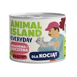 Υγρή Τροφή Γάτας Animal Island Everyday Beef and game for kittens 185g