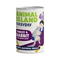 Υγρή Τροφή Γάτας Animal Island Everyday Turkey and rabbit 400g