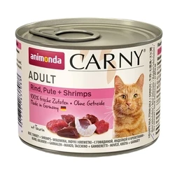 Υγρή Τροφή Γάτας Animonda Carny Adult Beef, turkey and shrimps 200g