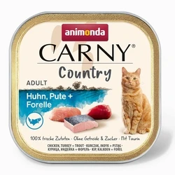 Υγρή Τροφή Γάτας Animonda Carny Country Chicken, Turkey + Trout 100 g