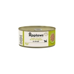 Υγρή Τροφή Γάτας Applaws Tuna Fillet with Seaweed in Broth 70g