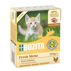 Υγρή Τροφή Γάτας Bozita Fresh Menu Kitten Chunks in sauce 370g