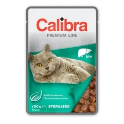 Υγρή Τροφή Γάτας Calibra Cat Premium Sterilised Liver 100g