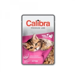 Υγρή Τροφή Γάτας Calibra Premium Kitten Turkey & Chicken 100g