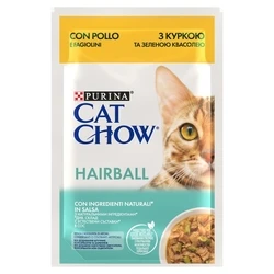 Υγρή Τροφή Γάτας CAT CHOW Hairball Control Chicken Green Beans in Sauce 85g