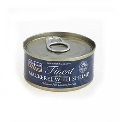 Υγρή Τροφή Γάτας Fish4Cats Mackerel with shrimp 70g
