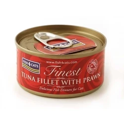 Υγρή Τροφή Γάτας Fish4Cats Tuna fillet with prawn 70g