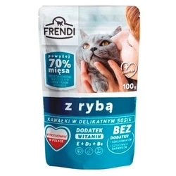 Υγρή Τροφή Γάτας Frendi Pieces in sauce with fish 100 g