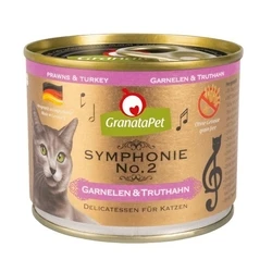 Υγρή Τροφή Γάτας Granata Pet Symphonie No.2 Prawns and turkey 200g