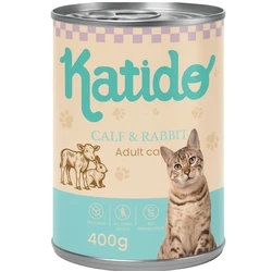 Υγρή Τροφή Γάτας Katido Calf with rabbit 400g