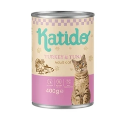 Υγρή Τροφή Γάτας Katido Turkey with tuna 400g