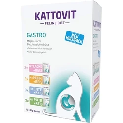 Υγρή Τροφή Γάτας Kattovit Feline Diet Gastro 12 x 85g