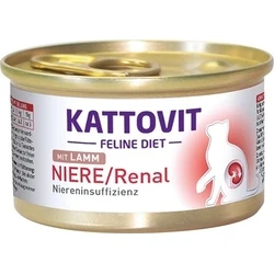 Υγρή Τροφή Γάτας Kattovit Feline Diet Niere/Renal Lamb 85g
