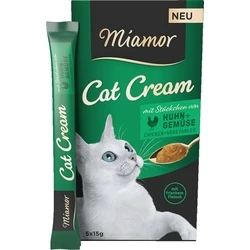 Υγρή Τροφή Γάτας Miamor Cat Cream Chicken with vegetables 5x15g