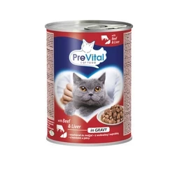 Υγρή Τροφή Γάτας Prevital Cat Food with beef and liver in sauce 415 g