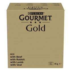 Υγρή Τροφή Γάτας Purina GOURMET GOLD Mus Mix 4 Flavors 96x85g