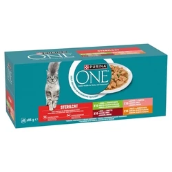 Υγρή Τροφή Γάτας Purina One Sterilcat Beef, salmon, chicken, turkey 40x85g