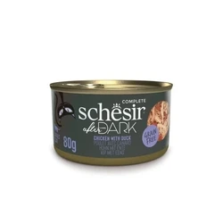 Υγρή Τροφή Γάτας Schesir After Dark Chicken fillet with duck in broth 80g