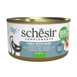 Υγρή Τροφή Γάτας Schesir Complements Tuna with hake in jelly 70g