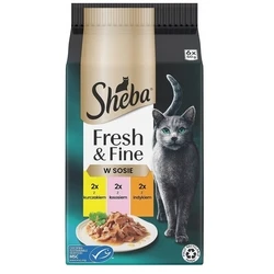 Υγρή Τροφή Γάτας Sheba Fresh & Fine Mini Fish Dishes in Sauce 6 x 50g