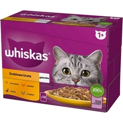 Υγρή Τροφή Γάτας Whiskas sachet jelly poultry, duck, turkey, chicken 12x85 g