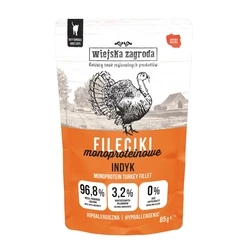 Υγρή Τροφή Γάτας Wiejska Zagroda Monoprotein Turkey Fillets – food for cats – 85 g
