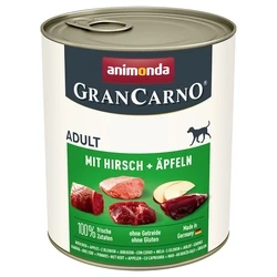 Υγρή Τροφή Σκύλων Animonda GranCarno Adult Deer and Apple 800g