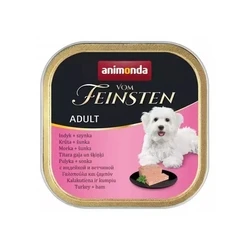 Υγρή Τροφή Σκύλων Animonda Vom Feinsten Adult Turkey with ham 150g