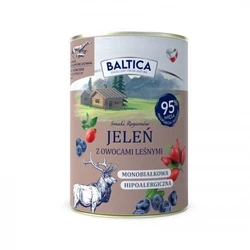 Υγρή Τροφή Σκύλων Baltica Smaki regionów Deer with forest fruits 400g