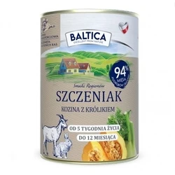 Υγρή Τροφή Σκύλων Baltica Smaki regionów Puppy Goat with rabbit 400g