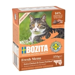 Υγρή Τροφή Σκύλων Bozita Fresh Menu Sterilised Extra Chicken with beef 370g