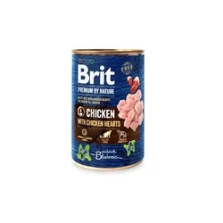Υγρή Τροφή Σκύλων Brit Premium By Nature Chicken and Hearts 400 g