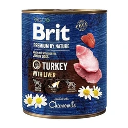 Υγρή Τροφή Σκύλων Brit Premium by Nature Junior Turkey with Liver 800g