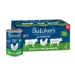 Υγρή Τροφή Σκύλων Butcher's Original Mega pack mix tripe loaf recipe 6 x 400g