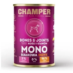 Υγρή Τροφή Σκύλων Champer Bones & Joints Monoprotein Turkey 400g