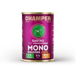 Υγρή Τροφή Σκύλων Champer Gastro Monoprotein Turkey 400g
