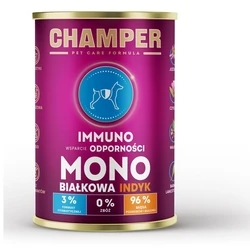Υγρή Τροφή Σκύλων Champer Immuno Monoprotein Turkey 400g
