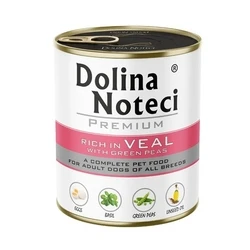 Υγρή Τροφή Σκύλων Dolina Noteci Premium rich in veal with green peas – wet dog food – 800g