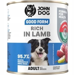 Υγρή Τροφή Σκύλων John Dog Good Form Rich in lamb 800g