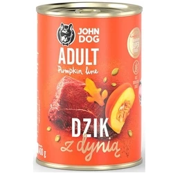 Υγρή Τροφή Σκύλων John Dog Pumpkin Line Adult Monoprotein Wild Boar with pumpkin 400g