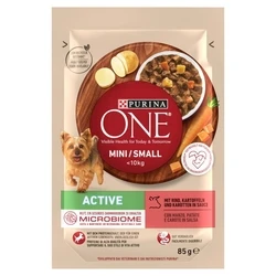 Υγρή Τροφή Σκύλων Purina One Mini/Small Active Beef 85g